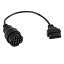 T OBD2診断コネクターケーブル DC 12V 19 ピン-16 ピン 40cm 長さ OBD2診断コネクターケーブル ポルシ..