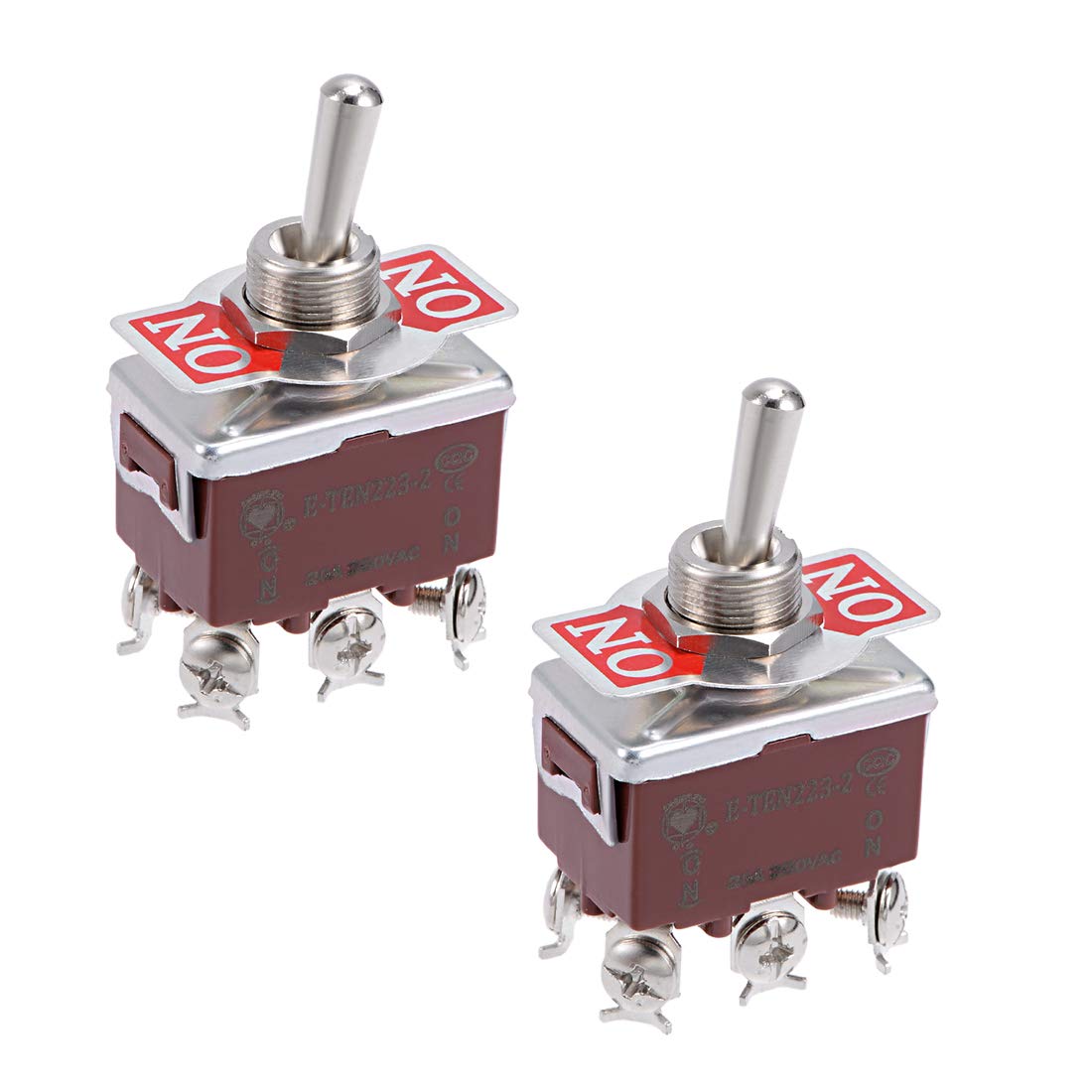 Tåȥ륹å DPDT󥿥꡼ 20A 250V 6P ON/OFF ᥿Хå 2 57 x 33 x 19mm