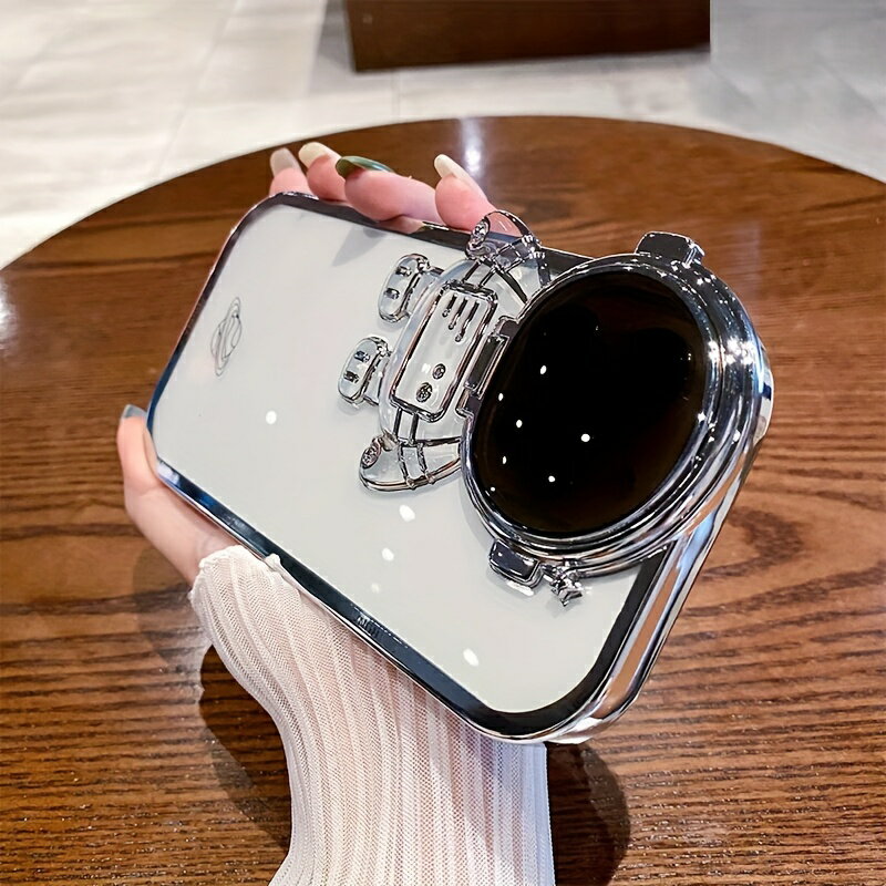 透明な宇宙飛行士は、iPhone 15 電話ケース、女性、iPhone14 Pro Max、新しい 