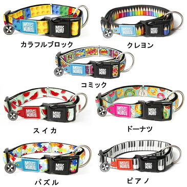 犬用 首輪 デジタル迷子札付き リトルモンスター Lサイズ Max&Molly OriginalGear おしゃれ ファニー ユニーク オリジナル デザイン 中型犬 大型犬