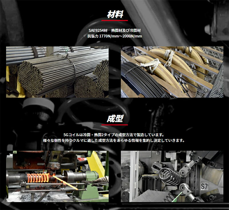 【メーカー直送品】5ZIGEN 5G-COIL-DOWN 5GHD016 HONDA オデッセイ RA8 年式 H11/12〜15/10 車高ノーマル比-mm 35〜40 バネレート（kg）FRONT 6.3 バネレート（kg）REAR 8.4 3.0L 2WD