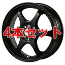 (4本セット)5ZIGEN ホイール CANNON BALL 16インチ 5.5 インセット45 4穴 PCD100 SEMI GLOSS BLACK CAB6554540SB