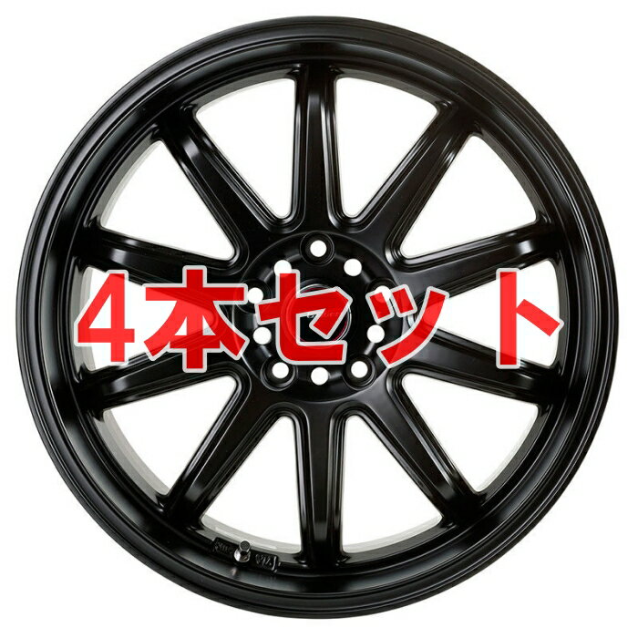 (4本セット)5ZIGEN ホイール FIREBALL RR 17インチ 7.0 インセット45 5穴 PCD114.3 MATT BLACK FIR7704554MB