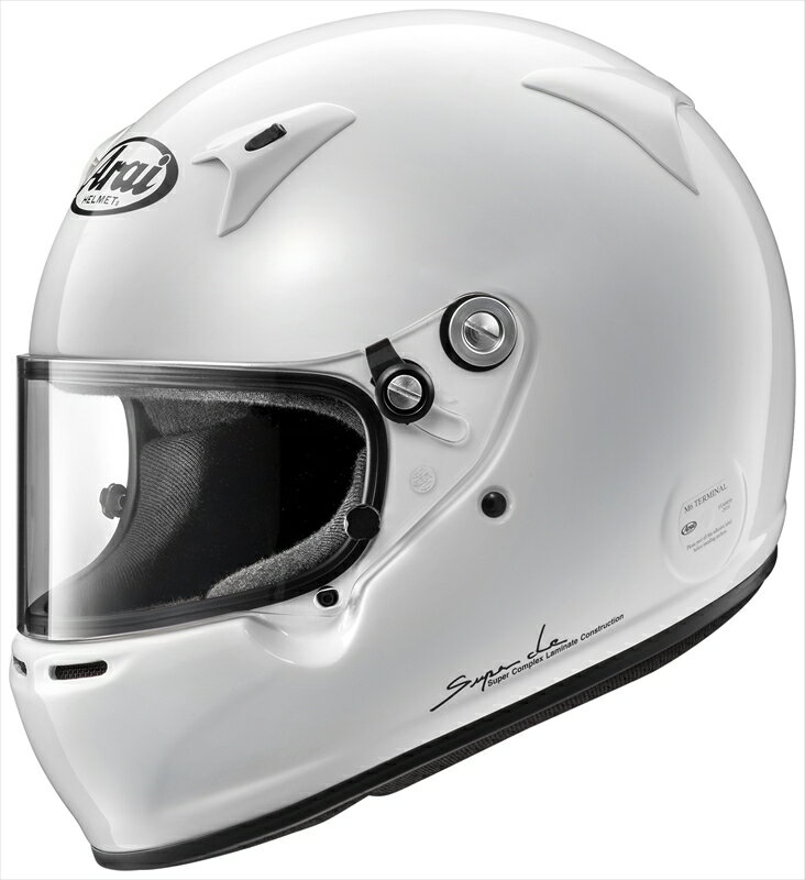 【送料無料】Arai/アライ 四輪用ヘルメット GP-5W 8859 (57-58) 白 Super cLc構造 4530935426973