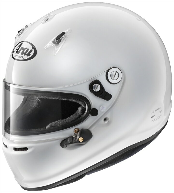 【送料無料】Arai/アライ 四輪用ヘルメット GP-6 8859 (57-58) 白 Super cLc構造 4530935426874