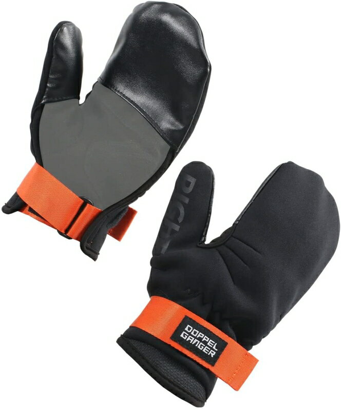DOPPELGANGER ドッペルギャンガー 【バイク用のウエットスーツ素材　防風オーバーグローブ　ミトン】 D..