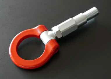 クスコ ( CUSCO ) 牽引フック (可倒式) 汎用タイプ レッド (L=200mm ストレート) 00B-017-A1 00B017A1