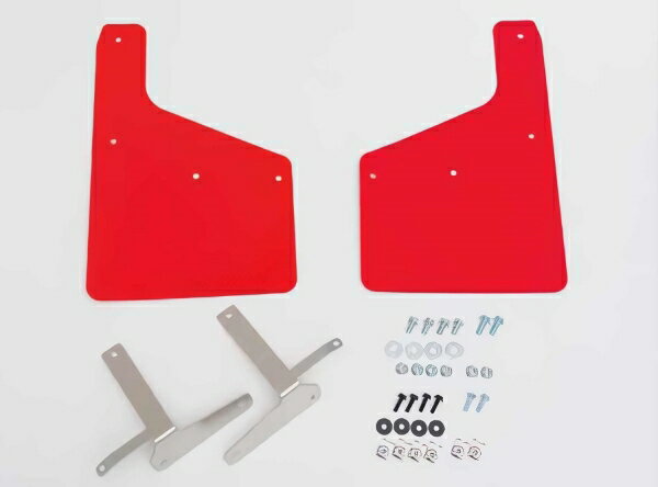 クスコ(Cusco) トヨタ ライズ/スバル レックス用 4×4 STYLE シールドフラップ リヤ用 レッド 2枚セット 1C5-851-RR