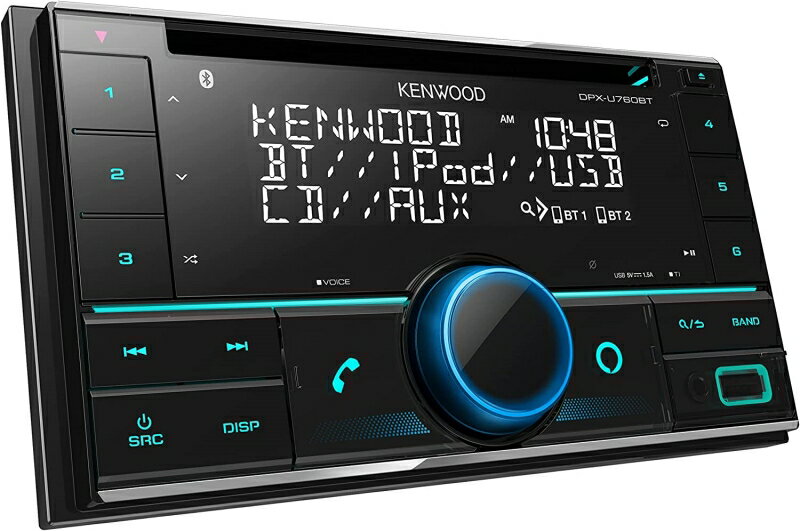 ケンウッド(KENWOOD) DPX-U760BT MP3/WMA/AAC/WAV/FLAC対応 CD/USB/iPod/Bluetooth2DINレシーバー