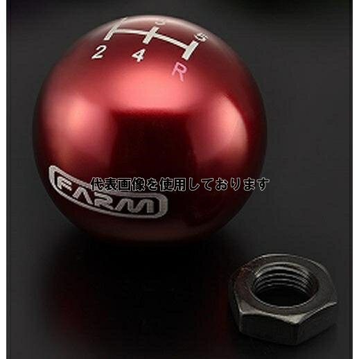 Motor Farm (モーターファーム) アルミ製 シフトノブ レッド SUZUKI ジムニー MT車 FSNR MT車全般適合..