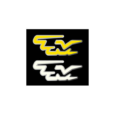 【メーカー直送品】ミノルインターナショナル TM SQUARE TMロゴ ステッカー/銀艶箔+イエロー TMPR-TMLG..