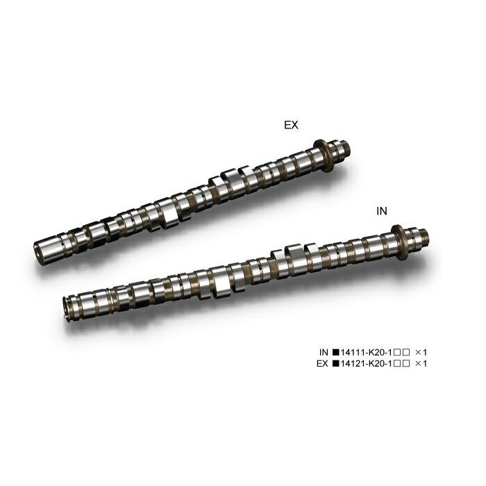 戸田レーシング HONDA シビック、インテグラ、アコード K20A ハイパワープロフィールカムシャフト/IN 1..