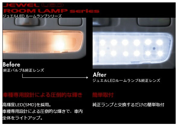 VALENTI ヴァレンティ LEDルームランプセット NV350キャラバン RL-PCS-N35-1 4580277392313