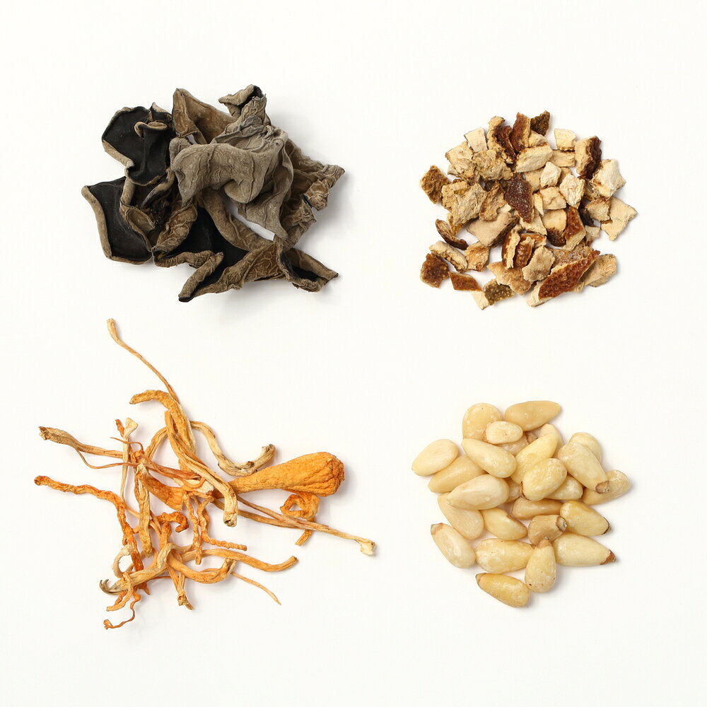 和漢食材 4種お得【3.1 % 割引】セット「黒木耳 陳皮 夏草花 松の実」エイジングケ...