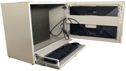 送料無料 防塵ラック PCケース ホコリ 排熱 盗難防止 工場使用可 セイテック Tidy Box 23W(旧名：Tidy Box 22W) ライトグレー