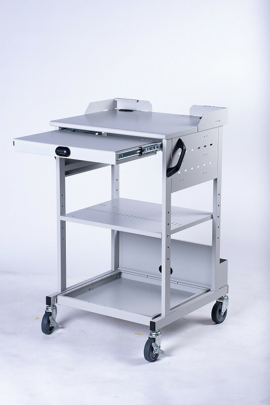 FAワゴン DE27W ライトグレー 80cm 防塵ラック・プリンター収納 PCケース ホコリ ...