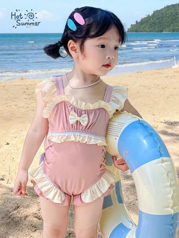 女の子用 子供 水着 ビキニ 連体 速乾 夏用 かわいい デザイン プール ビーチ 遊び着 軽量 伸縮性