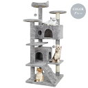 キャットタワー 据え置き 高さ135 省スペース おしゃれ キャットツリー 猫タワー 据え置きタイプ 猫用 キャット タワー ペット 安定性抜群 天然サイザル麻...