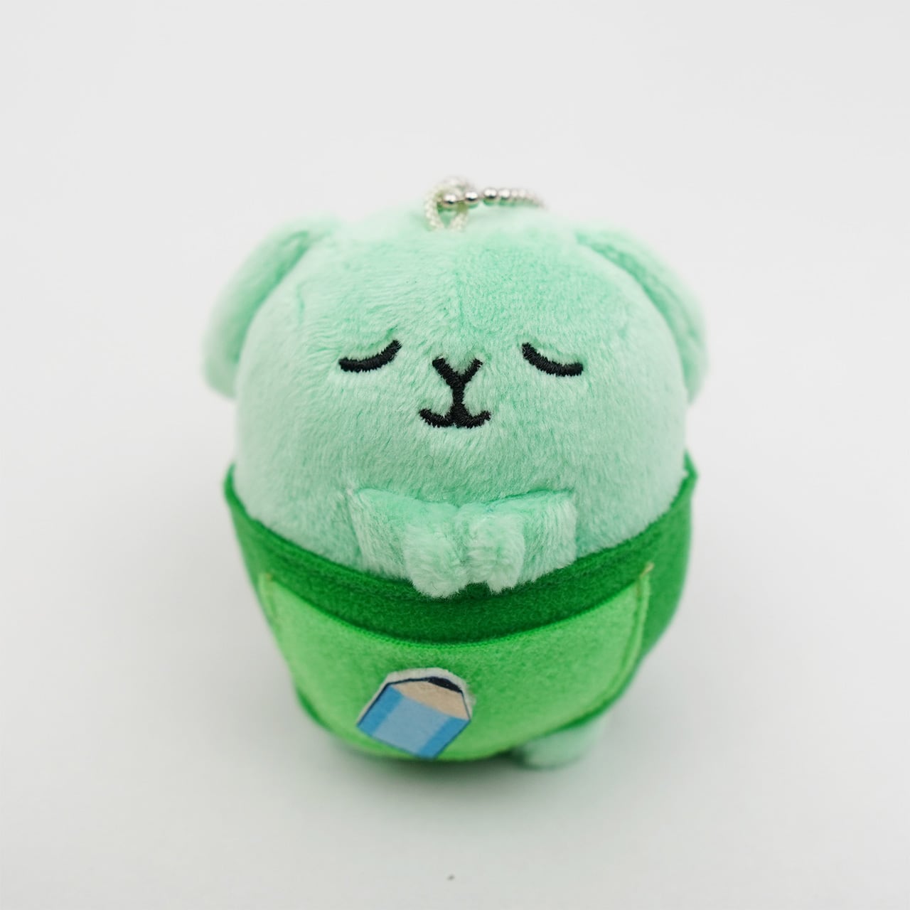 ぬいぐるみキーホルダー おねがいウサギ CHALLENGEくん 10cm ボールチェーン付き 透明BOX入り 6歳以上(3.0)