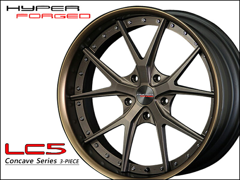 ハイパーフォージド LC5 21インチ×11.5J 5-100〜5-130 Sコンケイブ/リバース ホイール HYPER FORGED 21x11.5J