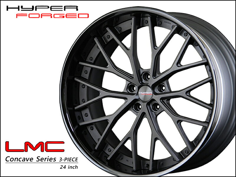 ハイパーフォージド LMC 24インチ×9J 5-112〜5-150 Sコンケイブ/リバース ホイール HYPER FORGED 24x9J