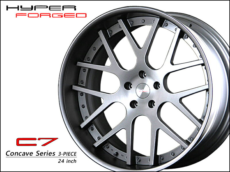 ハイパーフォージド C7 24インチ×10.5J Sコンケイブ/リバース ホイール HYPER FORGED 24x10.5J