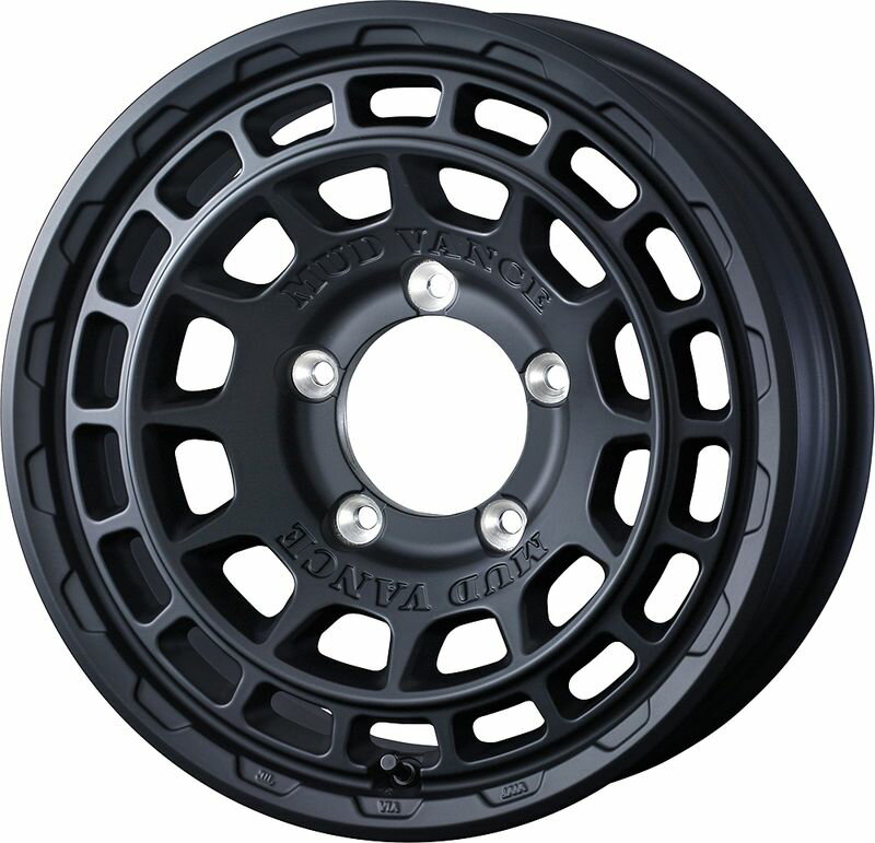 weds ウェッズアドベンチャー マッドヴァンスX F 14インチ×4.5J +45 4-100 ホイール WEDS ADVENTURE MUD VANCE X type F FLMAT-BLK/FLNT-BRZ 14x4.5J
