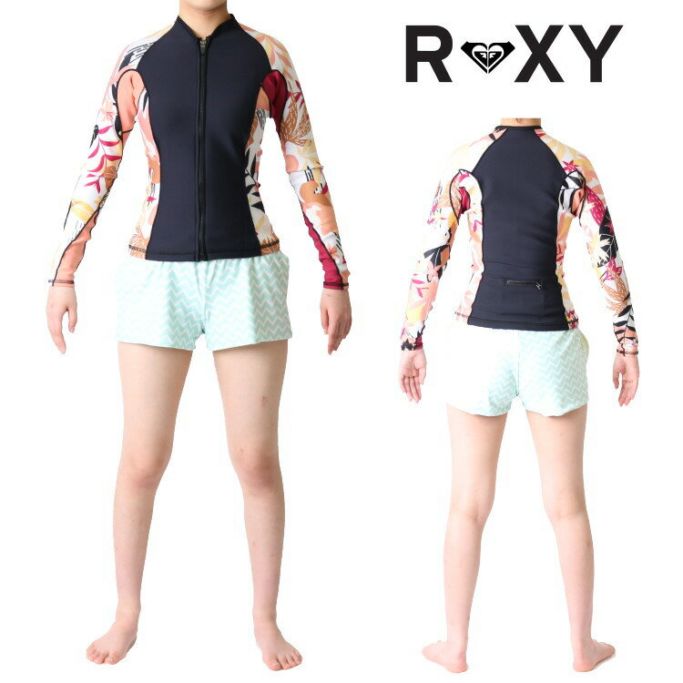 ■ブランド：ROXY(ロキシー) ■モデル：POP SURF(ポップサーフ) ■タイプ：女性用長袖ジャケット ■生地厚：1mm ■カラー：XKKM(ブラック×ピンク×ボルドー×ボタニカル) ■商品番号：ERJW803018 ■商品説明 Roxy(ロキシー)の女性用長袖タッパウェットスーツ。サーフィンだけでなくSUPやウォータースポーツ全般に着用できるPOPSURF(ポップサーフ)シリーズ。フロントフルジップのジャケットタイプのタッパ。伸縮性素材「ストレッチフライト3」を採用、生地の伸びがよく、フィット感も抜群。背面下部にはファスナー付きポケットを完備。車の鍵などを収納できる。 ■サイズチャート サイズ/身長/体重/胸囲/腹囲 2号/155cm/46kg/78cm/62cm 4号/160cm/50kg/81cm/64cm 6号/163cm/54kg/83cm/66cm 8号/166cm/58kg/85cm/68cm 10号/170cm/62kg/90cm/71cm ※ウェットスーツは伸縮性のある素材で出来ておりますので、サイズは目安としてお考えください。また、同じ身長、体重でも体格や着用感には個人差があり、特定のサイズに当てはまった方でも対応できない場合がございます。 ■機能とテクノロジー ●B-LOCKステッチ ロキシー独自のB-LOCK（ビーロック）コイルバネステッチは、従来の縫製に比べ、柔軟性があります。内側がシームレスでフラットなため、肌にやさしく究極の快適さを得られます。 ●キーポケット ちょっとした小銭や車のカギも収納可能なキーポケット！車のカギは、必ず持って行く。カギを車両近辺に置かないことが車上荒らしにあわない第一条件です。また、小銭を入れておけば、海上がりに温かいコーヒーも可能！ ●キーループ バックポケットの中にはキーループ付き、大切なカギもキープできる。車のカギは必ず持っていく。カギを車両近辺に置かないことが、車上荒らしにあわない第一条件です。ループタイプのため、カギの大小を問わずに取り付けが可能！ ●伸縮性素材 ストレッチ性に優れた STRETCH FLIGHT3 を使用。パドリングも苦にならず、最高のパフォーマンスを約束する。このストレッチ性は、パフォーマンス向上だけではなく、あなたの体力も奪わない。 ●シールパッチ 負荷がかかる生地と生地の継ぎ目には、シールパッチの加工がされており、耐久性と強度をアップさせています。 ●フロントジップ 着脱のしやすさが魅力のフロントジップ、メンテナンスもしやすい。ジッパーの開閉で温度調節もでき、ジャケットタイプはフルオープンでライダーズジャケットのように着てもいい。首元や背中をフリーにしたい人にもオススメ。■ブランド：ROXY(ロキシー) ■モデル：POP SURF(ポップサーフ) ■タイプ：女性用長袖ジャケット ■生地厚：1mm ■カラー：XKKM(ブラック×ピンク×ボルドー×ボタニカル) ■商品番号：ERJW803018 ■商品説明 Roxy(ロキシー)の女性用長袖タッパウェットスーツ。サーフィンだけでなくSUPやウォータースポーツ全般に着用できるPOPSURF(ポップサーフ)シリーズ。フロントフルジップのジャケットタイプのタッパ。伸縮性素材「ストレッチフライト3」を採用、生地の伸びがよく、フィット感も抜群。背面下部にはファスナー付きポケットを完備。車の鍵などを収納できる。 ■サイズチャート サイズ/身長/体重/胸囲/腹囲 2号/155cm/46kg/78cm/62cm 4号/160cm/50kg/81cm/64cm 6号/163cm/54kg/83cm/66cm 8号/166cm/58kg/85cm/68cm 10号/170cm/62kg/90cm/71cm ※ウェットスーツは伸縮性のある素材で出来ておりますので、サイズは目安としてお考えください。また、同じ身長、体重でも体格や着用感には個人差があり、特定のサイズに当てはまった方でも対応できない場合がございます。 ●B-LOCKステッチ ロキシー独自のB-LOCK（ビーロック）コイルバネステッチは、従来の縫製に比べ、柔軟性があります。内側がシームレスでフラットなため、肌にやさしく究極の快適さを得られます。 ●キーポケット ちょっとした小銭や車のカギも収納可能なキーポケット！車のカギは、必ず持って行く。カギを車両近辺に置かないことが車上荒らしにあわない第一条件です。また、小銭を入れておけば、海上がりに温かいコーヒーも可能！ ●キーループ バックポケットの中にはキーループ付き、大切なカギもキープできる。車のカギは必ず持っていく。カギを車両近辺に置かないことが、車上荒らしにあわない第一条件です。ループタイプのため、カギの大小を問わずに取り付けが可能！ ●伸縮性素材 ストレッチ性に優れた STRETCH FLIGHT3 を使用。パドリングも苦にならず、最高のパフォーマンスを約束する。このストレッチ性は、パフォーマンス向上だけではなく、あなたの体力も奪わない。 ●シールパッチ 負荷がかかる生地と生地の継ぎ目には、シールパッチの加工がされており、耐久性と強度をアップさせています。 ●フロントジップ 着脱のしやすさが魅力のフロントジップ、メンテナンスもしやすい。ジッパーの開閉で温度調節もでき、ジャケットタイプはフルオープンでライダーズジャケットのように着てもいい。首元や背中をフリーにしたい人にもオススメ。