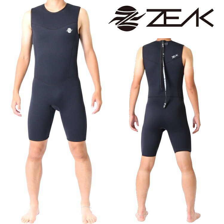 ZEAK ジーク ウェットスーツ メンズ ショートジョン 2mm ウエットスーツ サーフィンウエットスーツ ZEAK WETSUITS