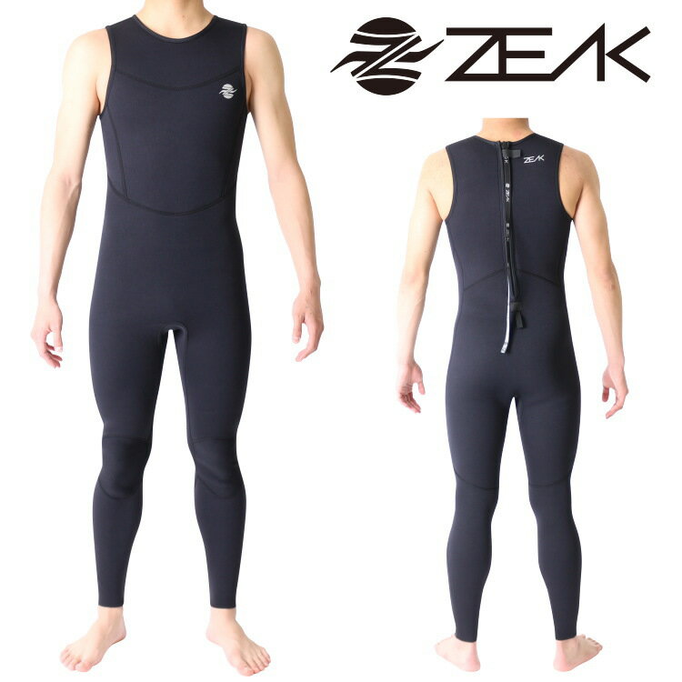 ZEAK(ジーク) ウェットスーツ 男性用 メンズ ロングジョン (3mm) ウエットスーツ サーフィンウエットスーツ ロングジョンメンズ