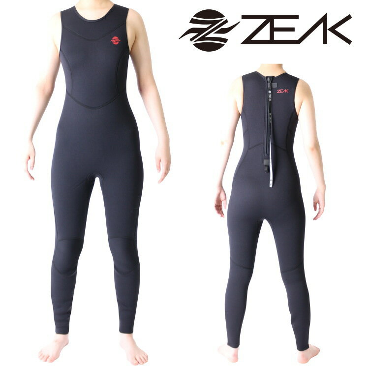 ZEAK(ジーク) ウェットスーツ 女性用 レディース ロングジョン (3mm) ウエットスーツ サーフィンウエットスーツ ロングジョンレディース