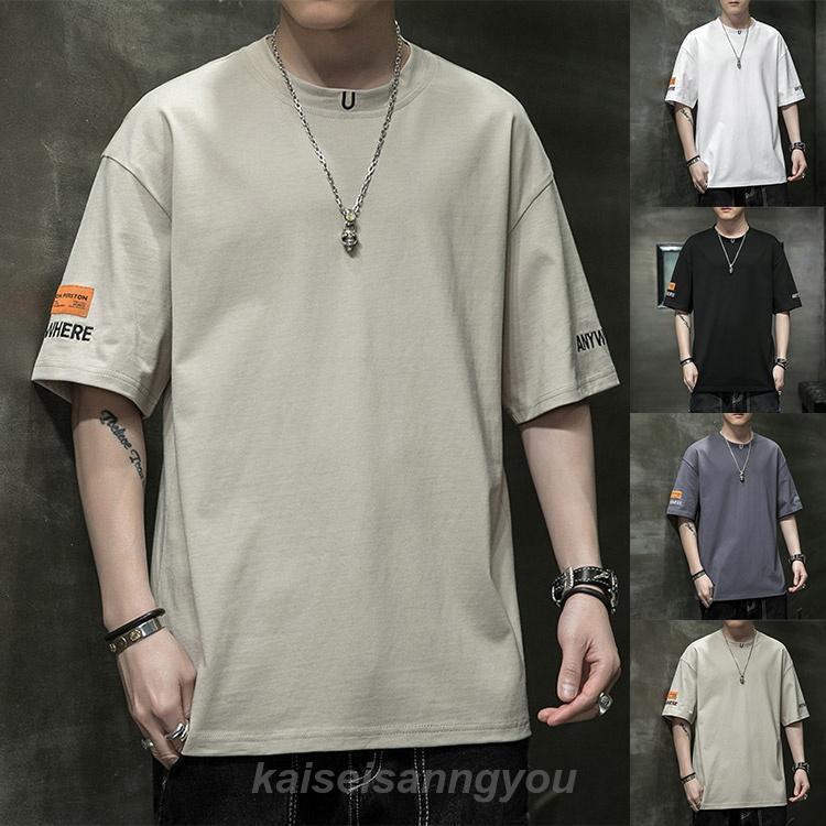 樂天商城 - メンズ 半袖tシャツ 半袖 Tシャツ おしゃれ 白Tシャツ T-shirt 涼しい カジュアル クルーネック 夏物 父の日