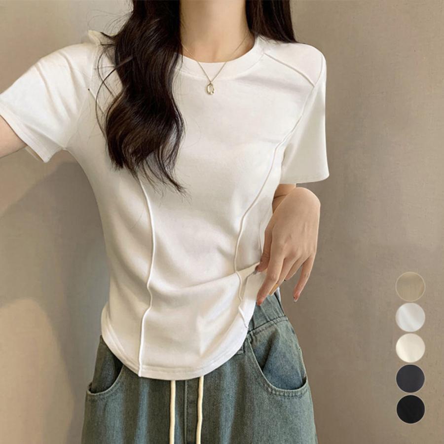 樂天商城 - 無地 Tシャツ クルーネック レディース