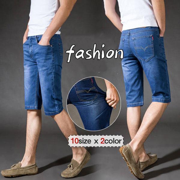 Cotton Pants - デニム ショートパンツ メンズ 夏 ストレッチ 短パン シンプル ジーンズ ジーパン ボトムス カーゴ 大きいサイズ 運動着 通勤 通学 おしゃれ