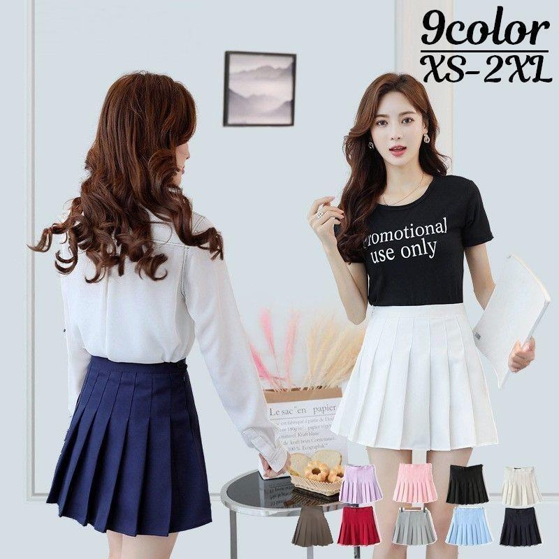 プリーツスカートレディースミニ丈ハ...