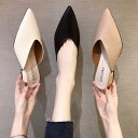 バブーシュ サンダル スリッパ レディース スクエアトゥ 外履き パンプス ルームシューズ きれいめ サボ ローヒール ぺたんこ つっかけ 室内履き