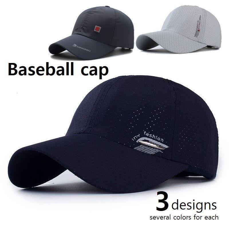 キャップ 帽子 野球帽 メンズ ベースボールキャップ パンチング 6パネル サイズ調節可 春夏 通気性 紫外線対策 日焼け予防 カジュアル ロゴ ブラ