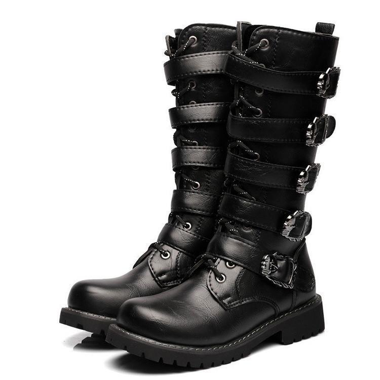 メンズロングブーツブーツワークブー...