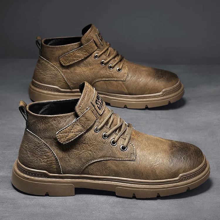 メンズショートブーツブーツワークブ...