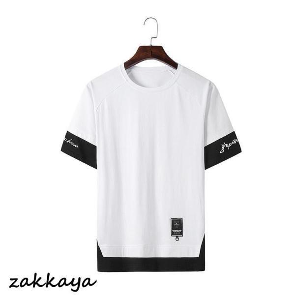 切替tシャツメンズ半袖tシャツカッ...