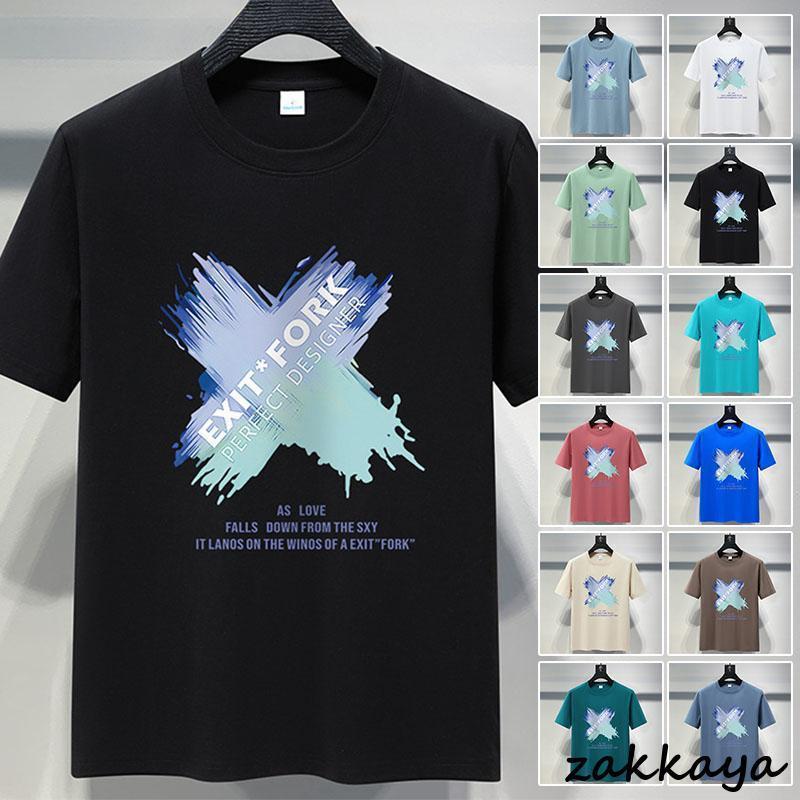 樂天商城 - Tシャツ メンズ 半袖 おしゃれ 白Tシャツ ロンT T-shirt スポーツ 半袖tシャツ 配いろ 涼しい カジュアルクルーネック 丸首 プリント 夏 ゆったり トップス