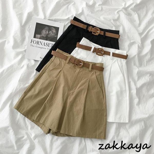 Cotton - ショートパンツ レディース 短パン 夏 ハーフパンツ ゆったり サマーパンツ ミニ丈 ワイドパンツ 半ズボン ショーパン レディースパンツ