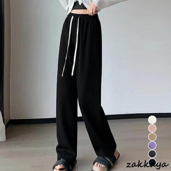 セミワイドパンツ レディースウエストゴム(4.0)