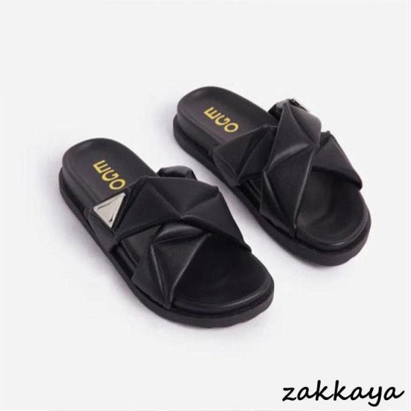 牛革 本革　ビジネスサンダル レディース オフィススリッパ ビジネスシューズ スリッパ ルームシューズ..