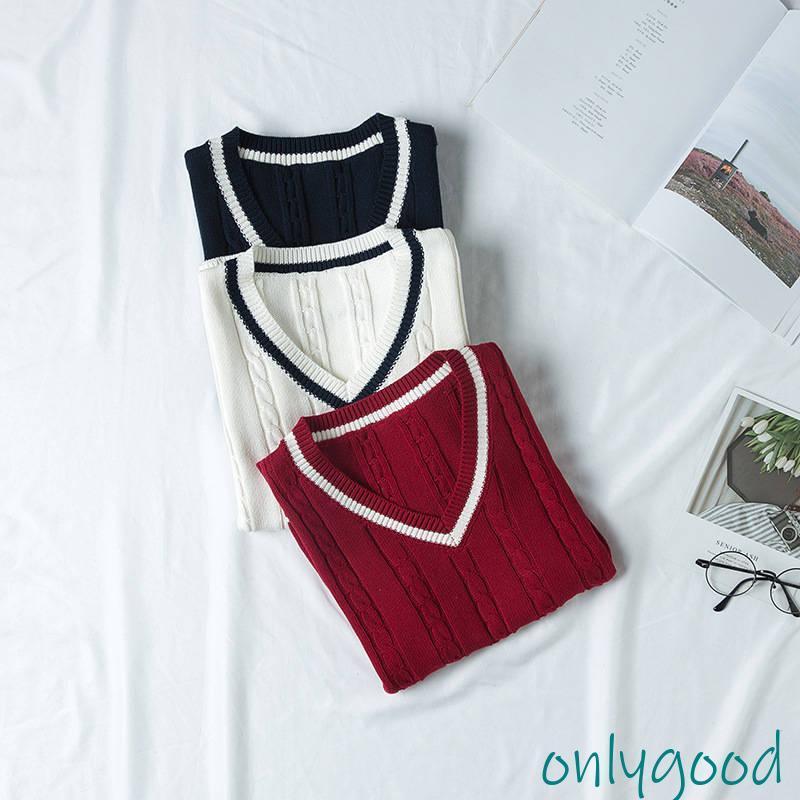 V-Neck - ベスト セーラー服 ニット ベスト レディース vネック スクールセーター 卒業式 入学式 可愛い ニットベスト