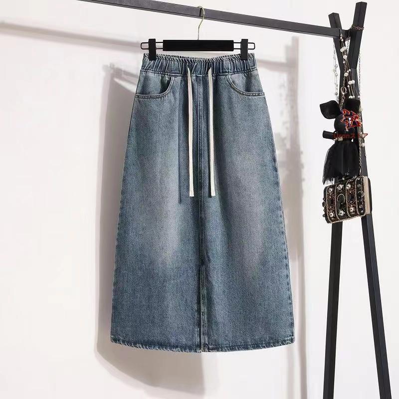 レディースデニムスカート大きいサイ...