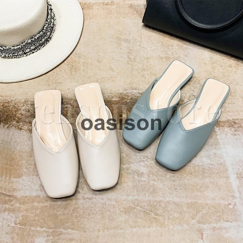 【楽天スーパーセール】美脚ミュール 無地 シンプル 室外履き オフィス スリッパサンダル レディース ..