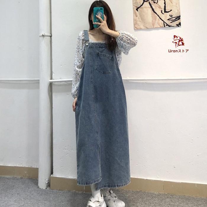 【楽天スーパーセール】オールインワン ジャンパースカート デニム レディース デニムサロペット 無地 サロペット ノースリープ オーバーオール 大人 可愛い シンプル 大き