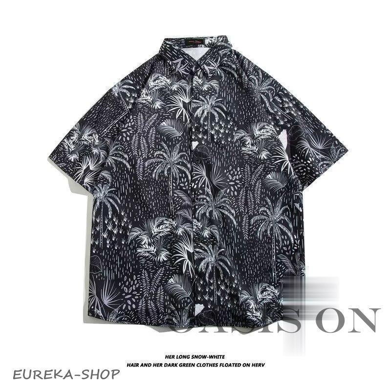 【楽天スーパーセール】柄シャツ アロハシャツ シャツ メンズ 半袖 ボタニカル柄 かりゆし かりゆしウ..