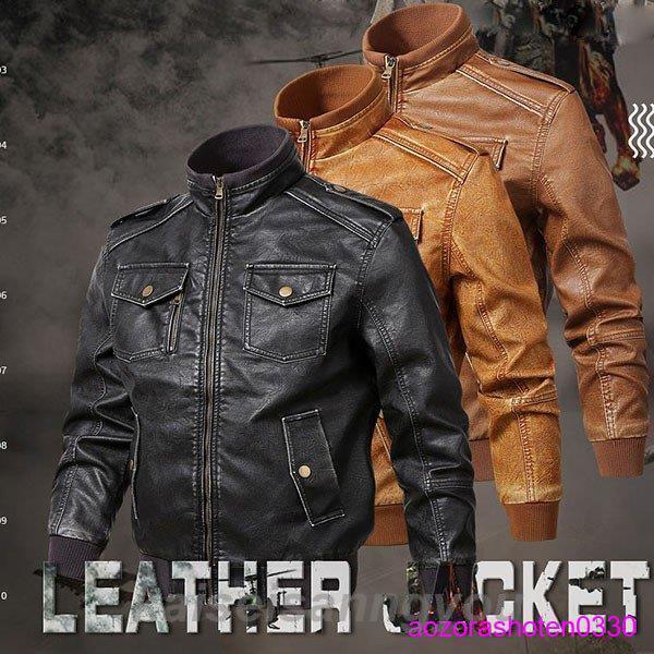 レザージャケットメンズアウター春秋...